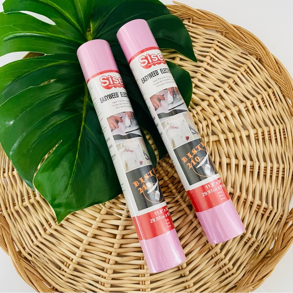 Siser Easyweed Electric 11.8” X 36” 2 rolls light pink Heat Transfer vinyl NWT